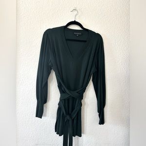 Eloquii V-neck green sweater